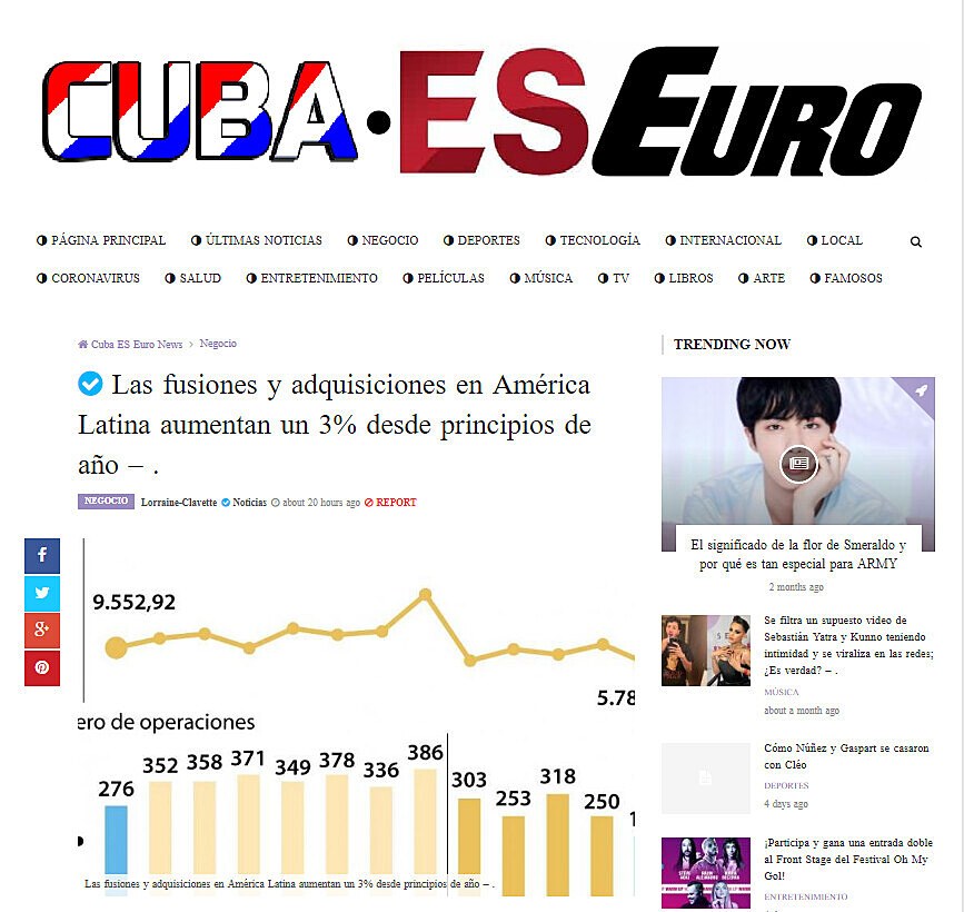 Las fusiones y adquisiciones en Amrica Latina aumentan un 3% desde principios de ao